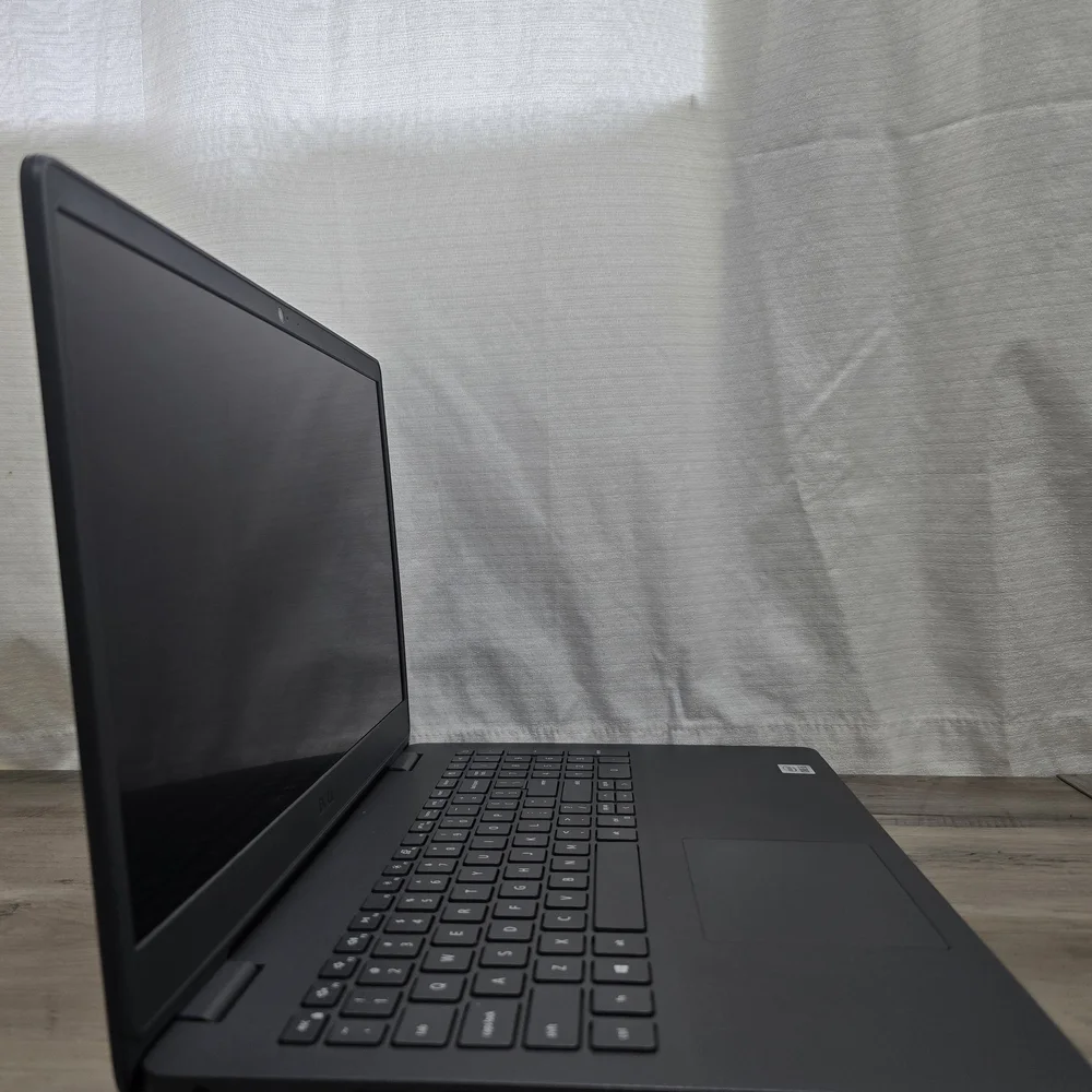 Dell Black Laptop with Minimalist Design and Vibrant Display